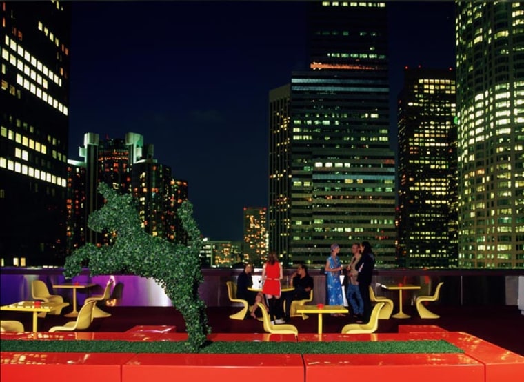 It doesn't get much hotter than the poolside bar on the roof of the chic Standard Hotel in downtown Los Angeles. 